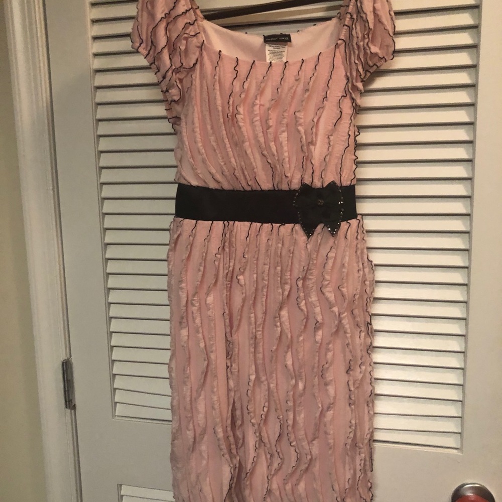 Paper Doll Pink Ruffle Dress girl 14 L